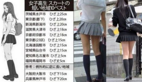 女子高生スカート短い